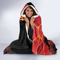 Personalized Macedonia Republic Day Hooded Blanket Ilinden Monument Red Poppy - Wonder Print Shop