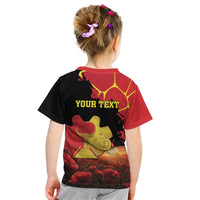Personalized Macedonia Republic Day Kid T Shirt Ilinden Monument Red Poppy - Wonder Print Shop