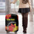 Personalized Macedonia Republic Day Luggage Cover Ilinden Monument Red Poppy - Wonder Print Shop