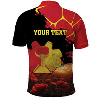 Personalized Macedonia Republic Day Polo Shirt Ilinden Monument Red Poppy - Wonder Print Shop