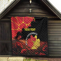 Personalized Macedonia Republic Day Quilt Ilinden Monument Red Poppy - Wonder Print Shop