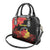 Personalized Macedonia Republic Day Shoulder Handbag Ilinden Monument Red Poppy - Wonder Print Shop