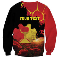 Personalized Macedonia Republic Day Sweatshirt Ilinden Monument Red Poppy - Wonder Print Shop