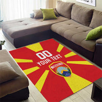 Custom Macedonia Area Rug Flag Style - Wonder Print Shop