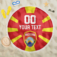 Custom Macedonia Beach Blanket Flag Style - Wonder Print Shop