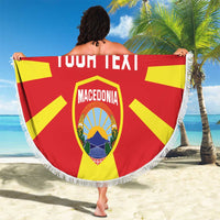Custom Macedonia Beach Blanket Flag Style - Wonder Print Shop