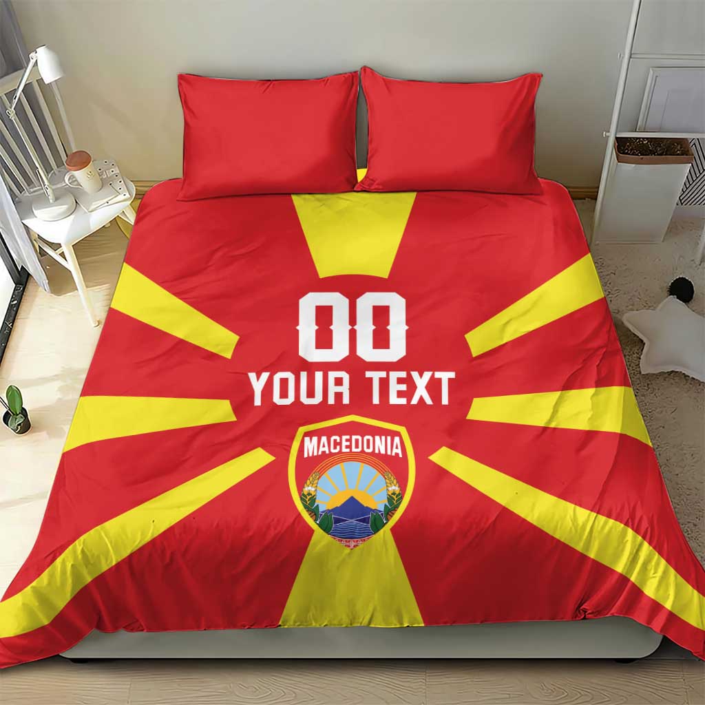 Custom Macedonia Bedding Set Flag Style - Wonder Print Shop