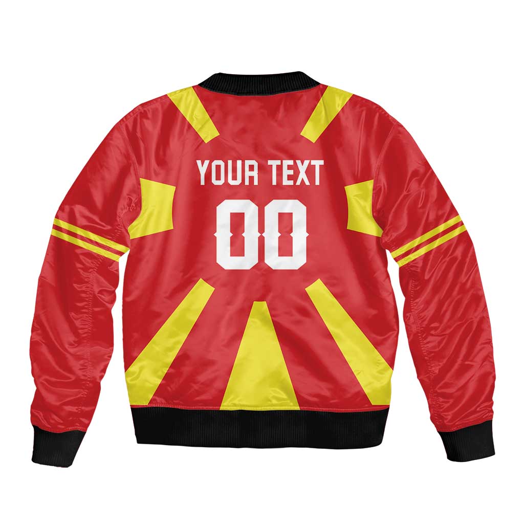 Custom Macedonia Bomber Jacket Flag Style - Wonder Print Shop
