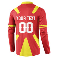 Custom Macedonia Button Sweatshirt Flag Style - Wonder Print Shop