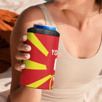 Custom Macedonia 4 in 1 Can Cooler Tumbler Flag Style - Wonder Print Shop