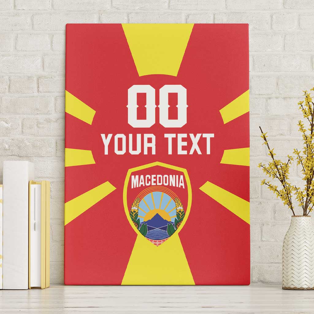 Custom Macedonia Canvas Wall Art Flag Style - Wonder Print Shop