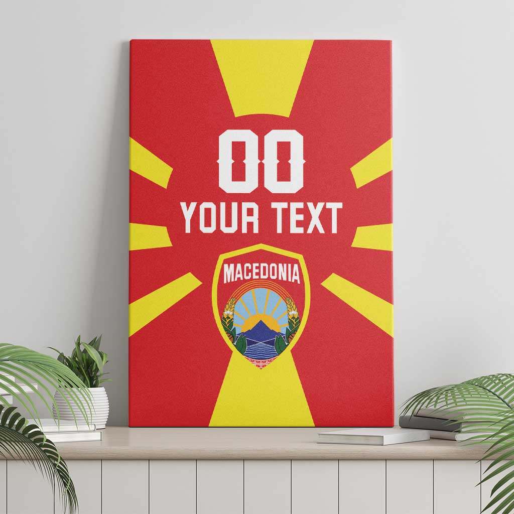Custom Macedonia Canvas Wall Art Flag Style - Wonder Print Shop