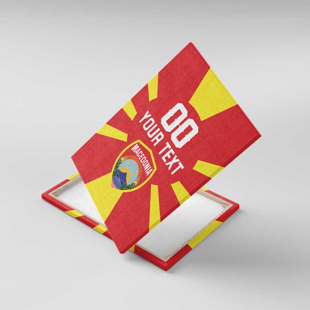 Custom Macedonia Canvas Wall Art Flag Style - Wonder Print Shop