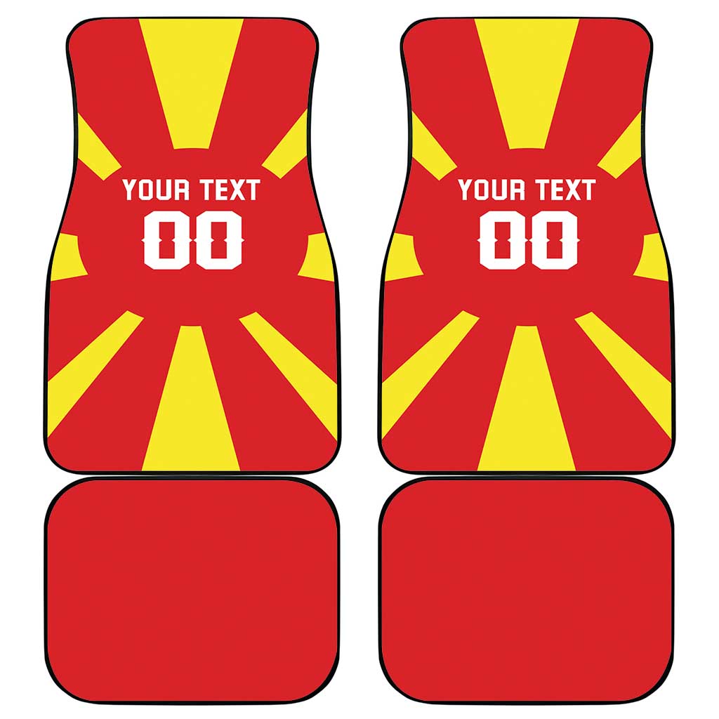 Custom Macedonia Car Mats Flag Style - Wonder Print Shop