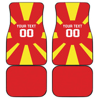 Custom Macedonia Car Mats Flag Style - Wonder Print Shop