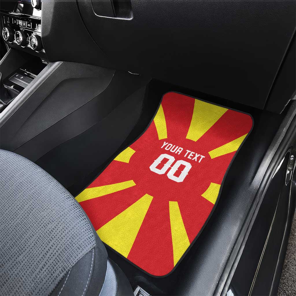 Custom Macedonia Car Mats Flag Style - Wonder Print Shop