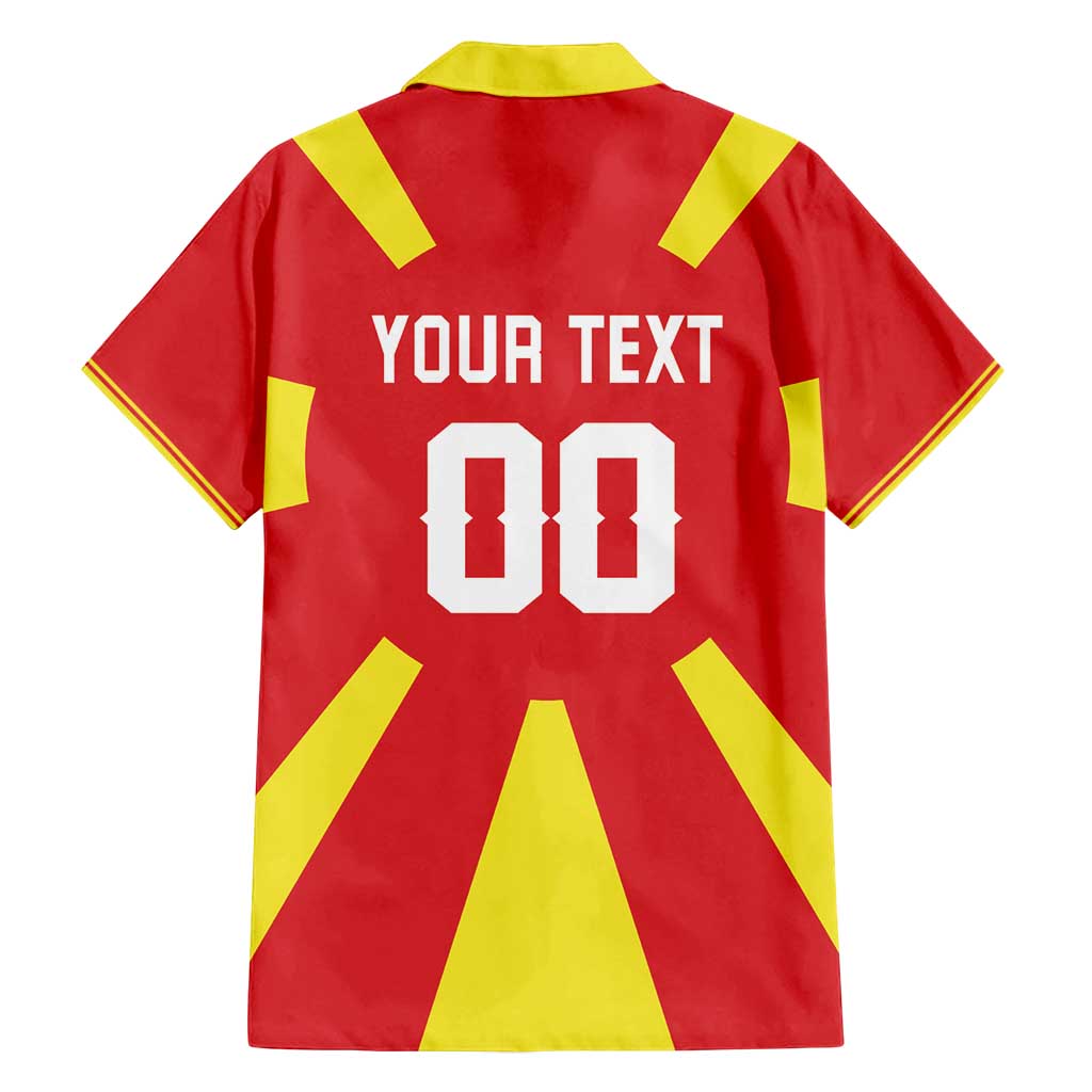 Custom Macedonia Family Matching Summer Maxi Dress and Hawaiian Shirt Flag Style - Wonder Print Shop