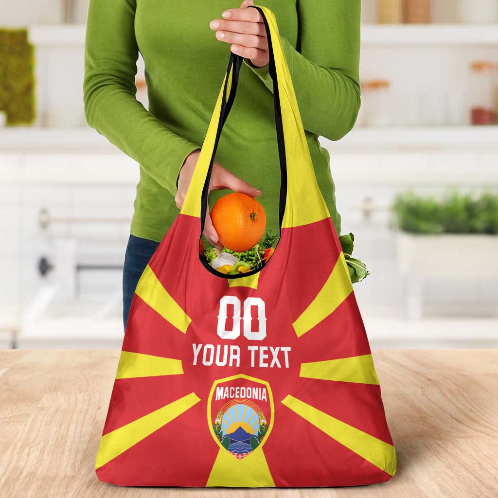 Custom Macedonia Grocery Bag Flag Style - Wonder Print Shop