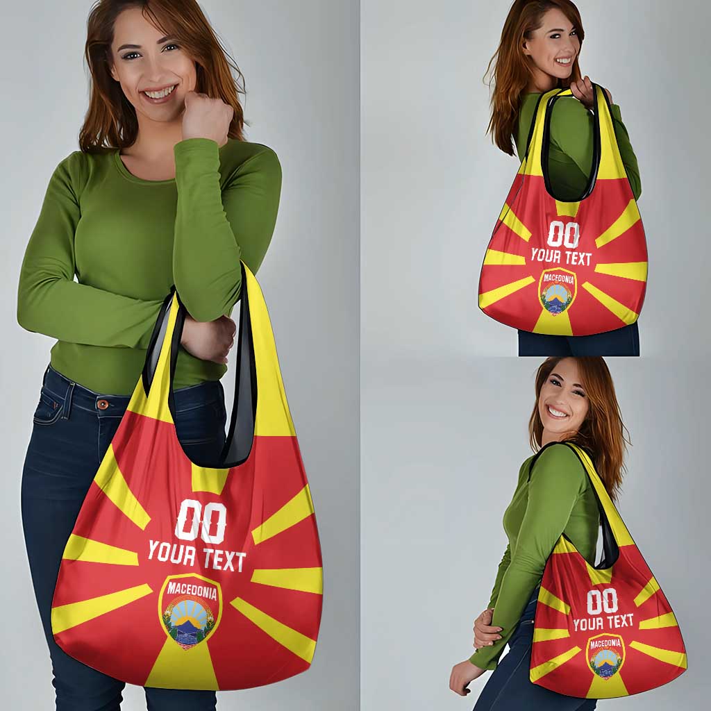 Custom Macedonia Grocery Bag Flag Style - Wonder Print Shop