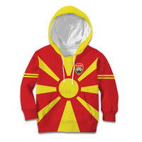 Custom Macedonia Kid Hoodie Flag Style - Wonder Print Shop