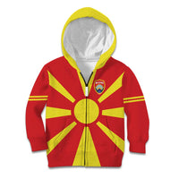 Custom Macedonia Kid Hoodie Flag Style - Wonder Print Shop
