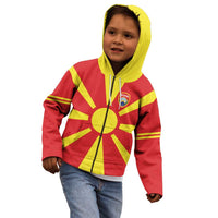 Custom Macedonia Kid Hoodie Flag Style - Wonder Print Shop