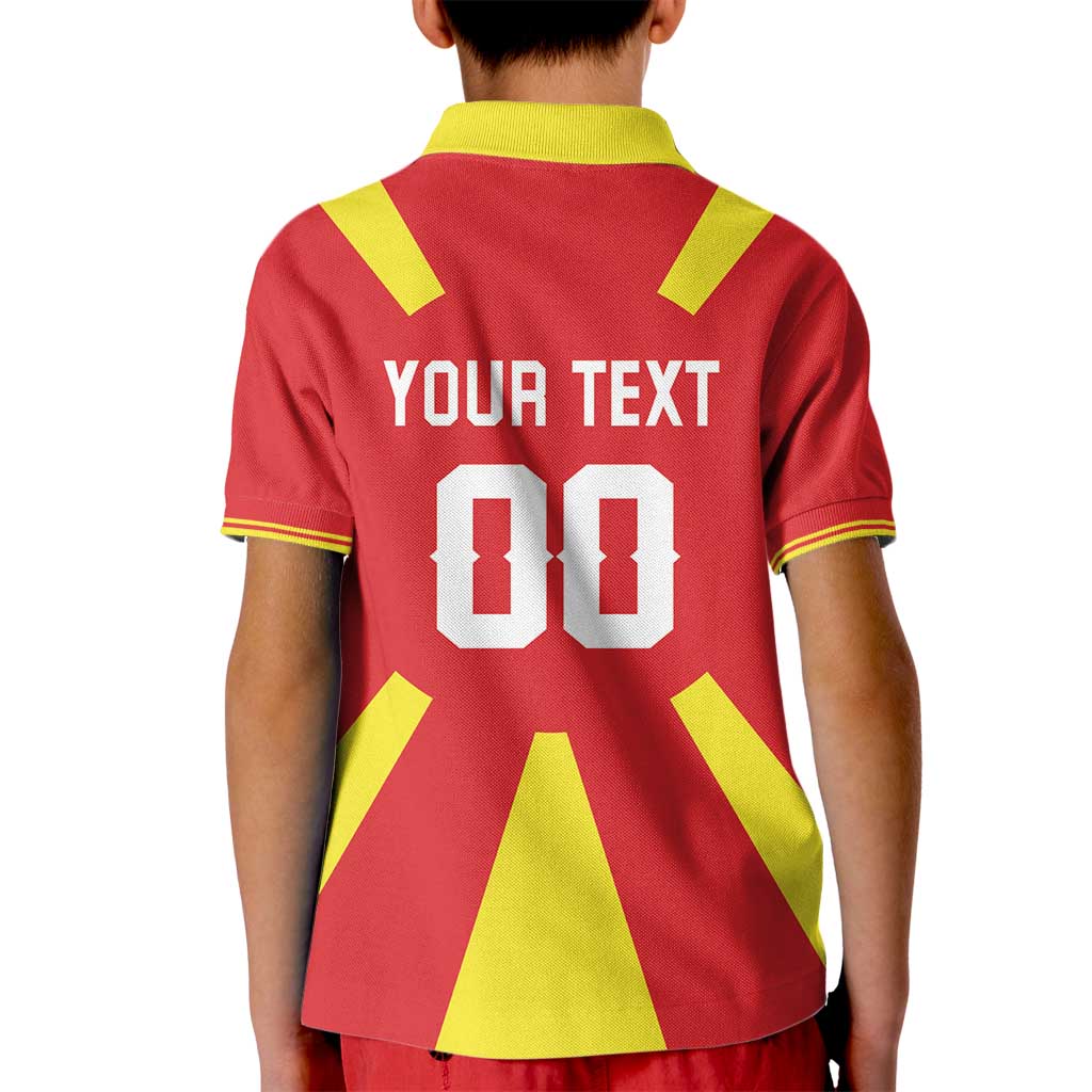 Custom Macedonia Kid Polo Shirt Flag Style - Wonder Print Shop