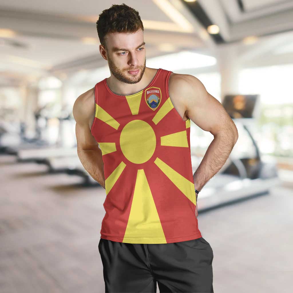 Custom Macedonia Men Tank Top Flag Style - Wonder Print Shop