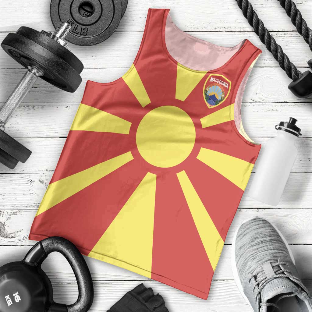Custom Macedonia Men Tank Top Flag Style - Wonder Print Shop