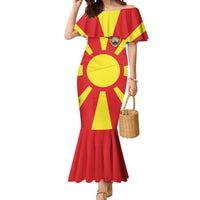 Custom Macedonia Mermaid Dress Flag Style - Wonder Print Shop