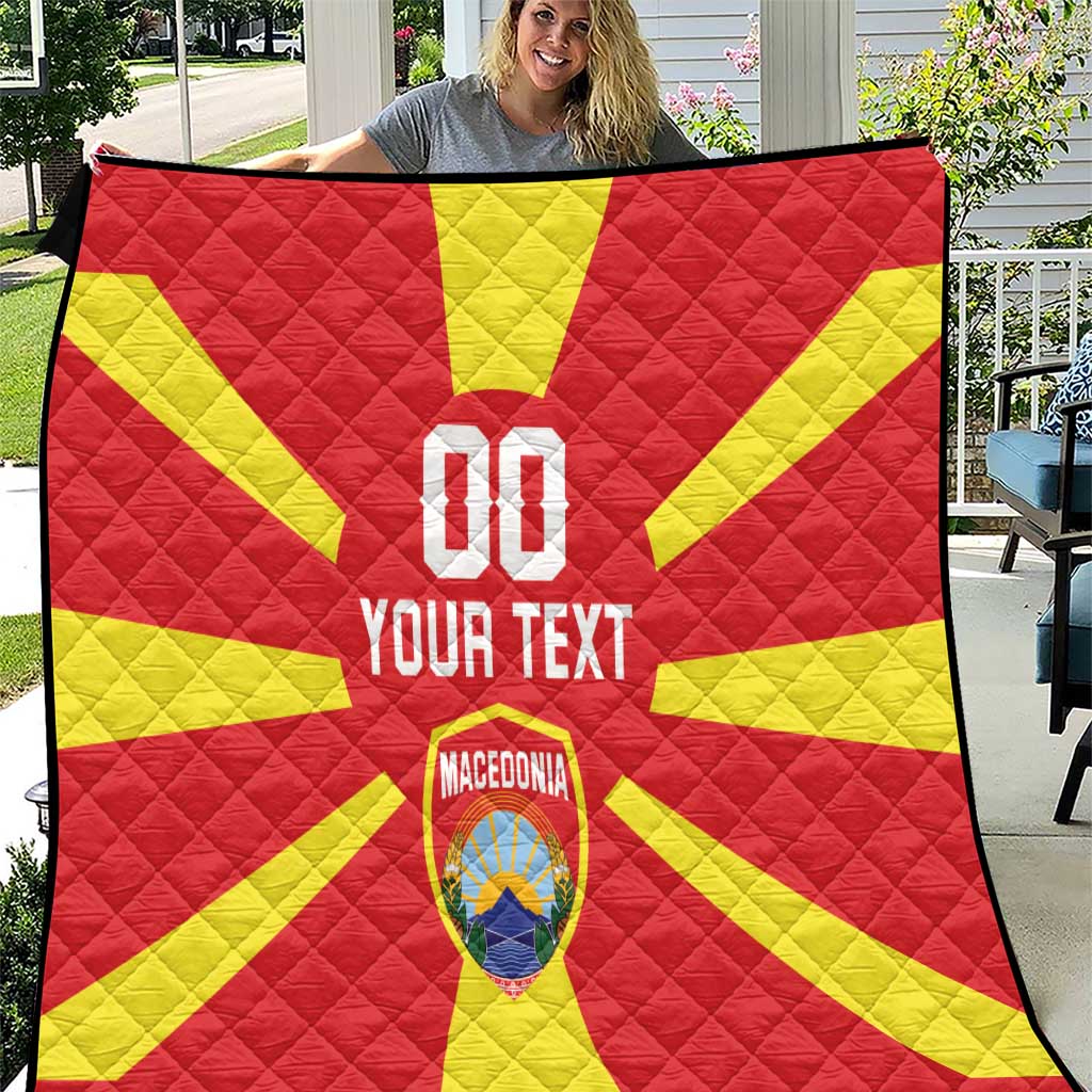 Custom Macedonia Quilt Flag Style - Wonder Print Shop