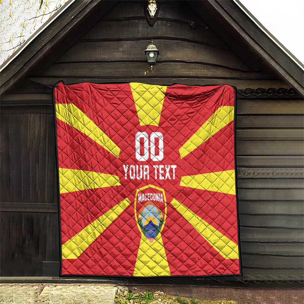 Custom Macedonia Quilt Flag Style - Wonder Print Shop