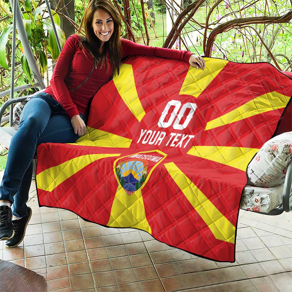 Custom Macedonia Quilt Flag Style - Wonder Print Shop