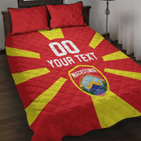 Custom Macedonia Quilt Bed Set Flag Style - Wonder Print Shop