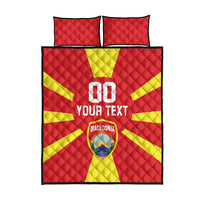Custom Macedonia Quilt Bed Set Flag Style - Wonder Print Shop