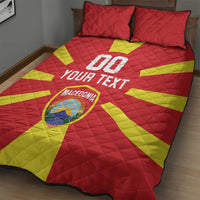 Custom Macedonia Quilt Bed Set Flag Style - Wonder Print Shop