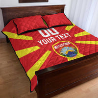 Custom Macedonia Quilt Bed Set Flag Style - Wonder Print Shop