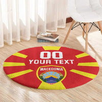 Custom Macedonia Round Carpet Flag Style - Wonder Print Shop