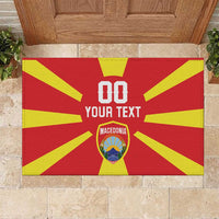 Custom Macedonia Rubber Doormat Flag Style - Wonder Print Shop