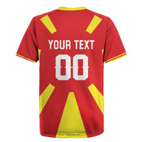 Custom Macedonia Rugby Jersey Flag Style - Wonder Print Shop