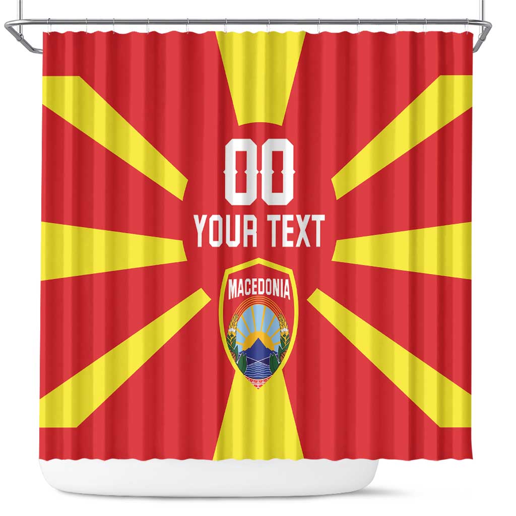 Custom Macedonia Shower Curtain Flag Style - Wonder Print Shop