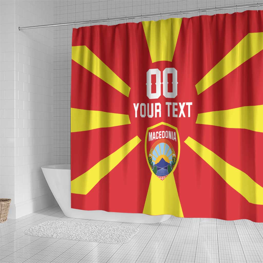 Custom Macedonia Shower Curtain Flag Style - Wonder Print Shop