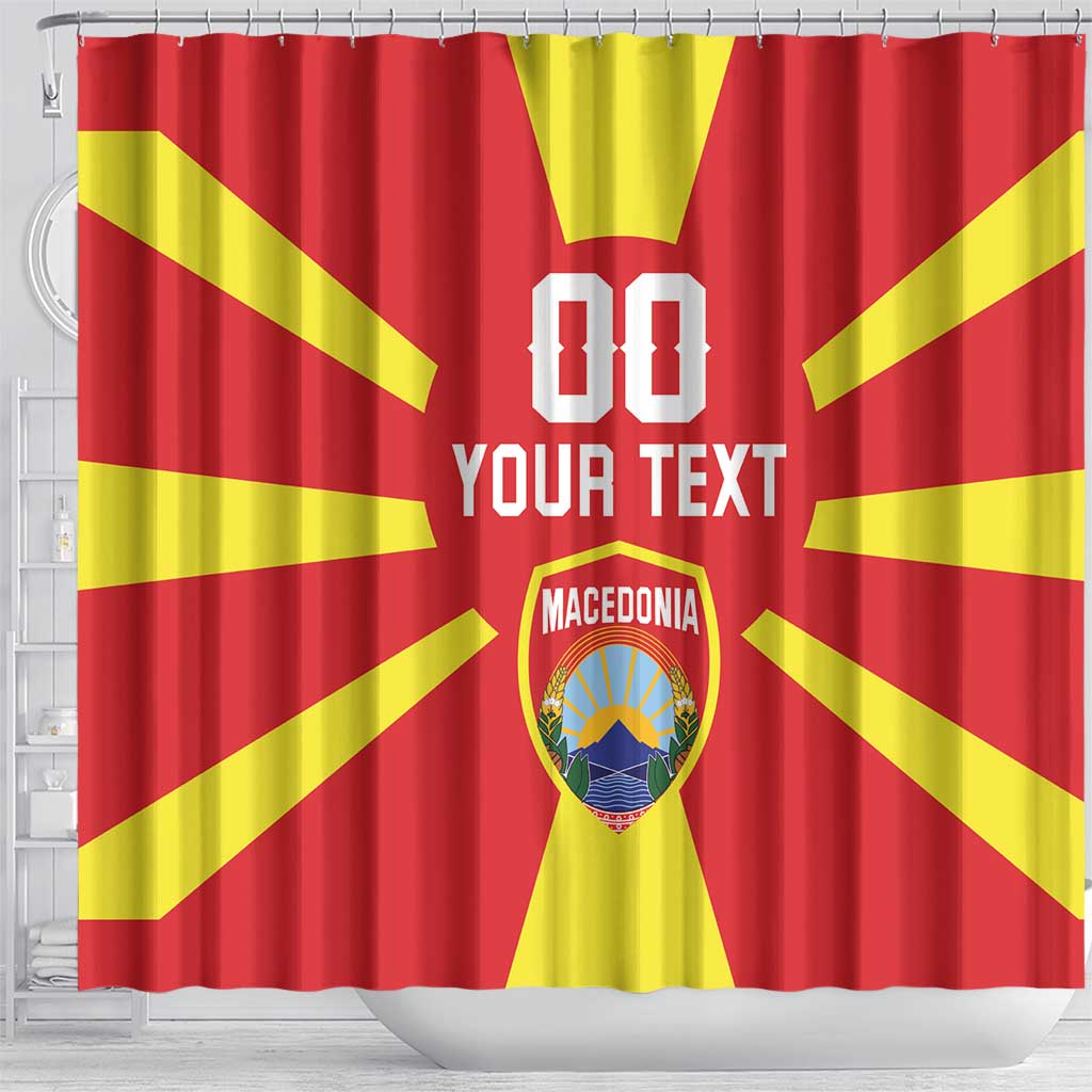 Custom Macedonia Shower Curtain Flag Style - Wonder Print Shop