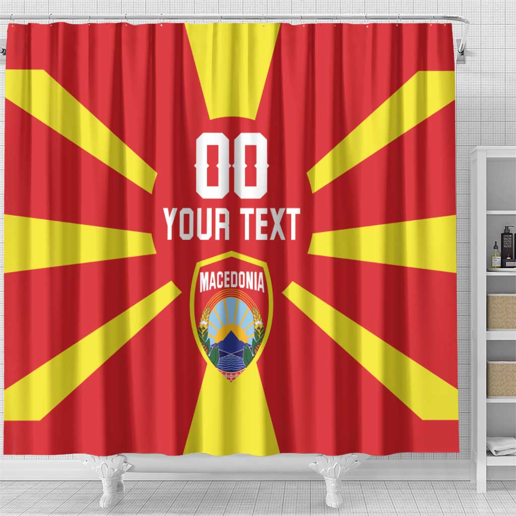 Custom Macedonia Shower Curtain Flag Style - Wonder Print Shop