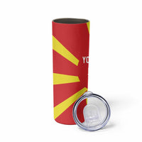 Custom Macedonia Skinny Tumbler Flag Style - Wonder Print Shop