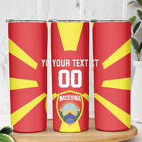 Custom Macedonia Skinny Tumbler Flag Style - Wonder Print Shop