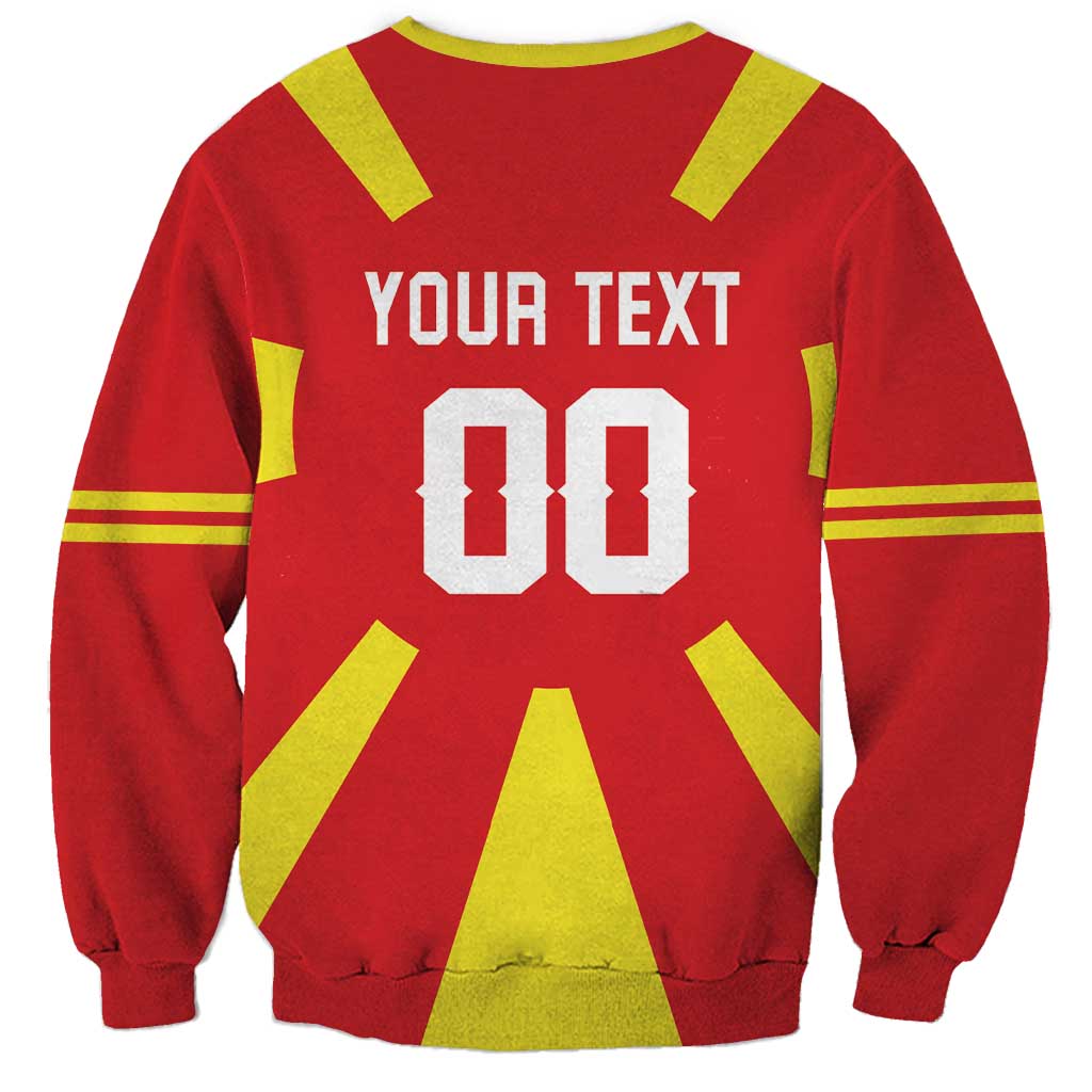 Custom Macedonia Sweatshirt Flag Style - Wonder Print Shop