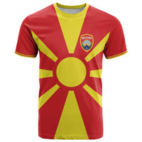 Custom Macedonia T Shirt Flag Style - Wonder Print Shop