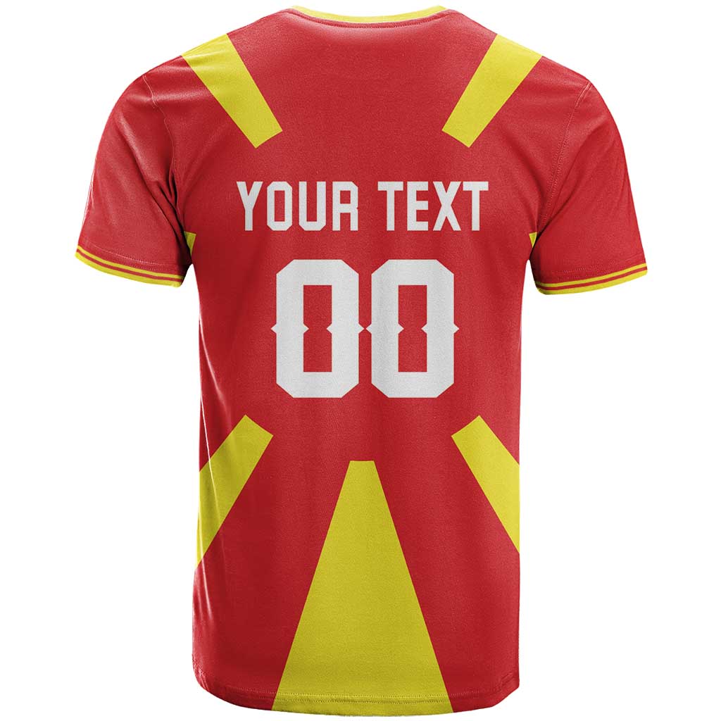 Custom Macedonia T Shirt Flag Style - Wonder Print Shop