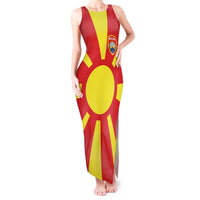 Custom Macedonia Tank Maxi Dress Flag Style - Wonder Print Shop